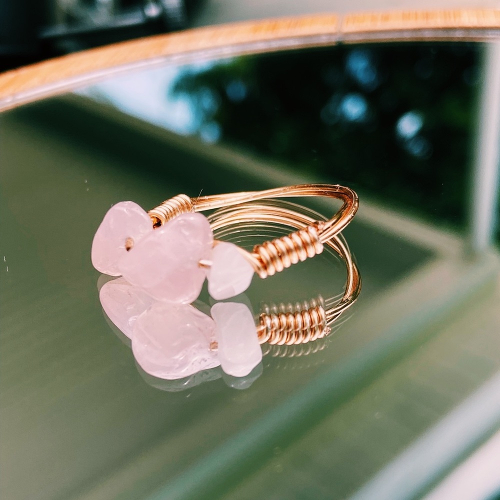Crystal wire ring - Picture 2 of 5